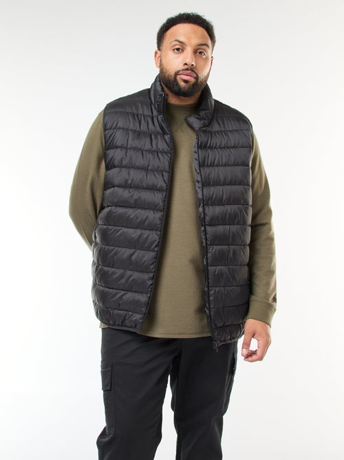 Mouwloos licht donsjack met opstaande kraag - Kiabi