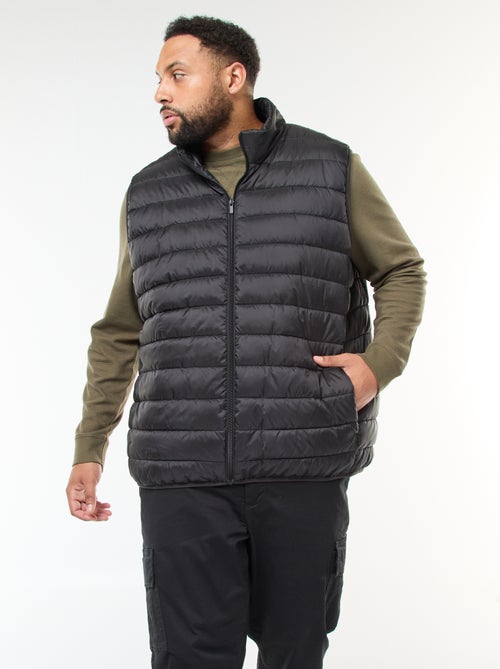 Mouwloos licht donsjack met opstaande kraag - Kiabi