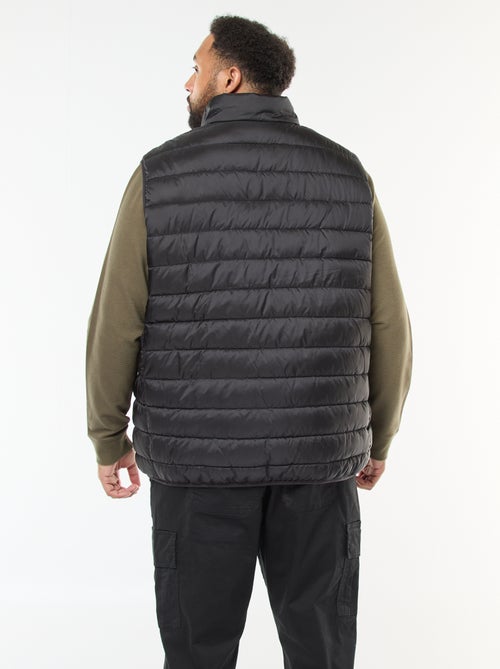 Mouwloos licht donsjack met opstaande kraag - Kiabi