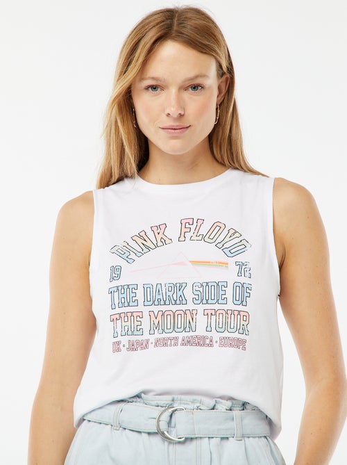 Mouwloos T-shirt 'Pink Floyd' - Kiabi