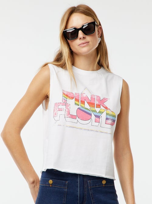 Mouwloos T-shirt 'Pink Floyd' - Kiabi