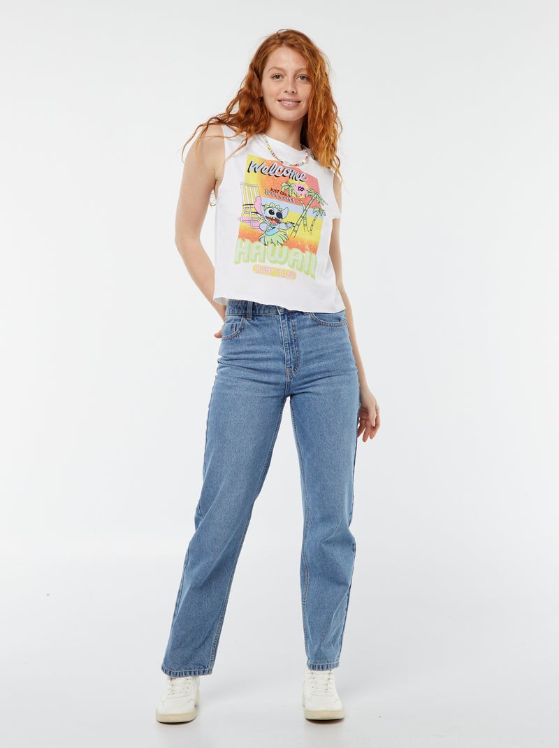 Mouwloos T-shirt 'Stitch' 'Disney' WIT - Kiabi