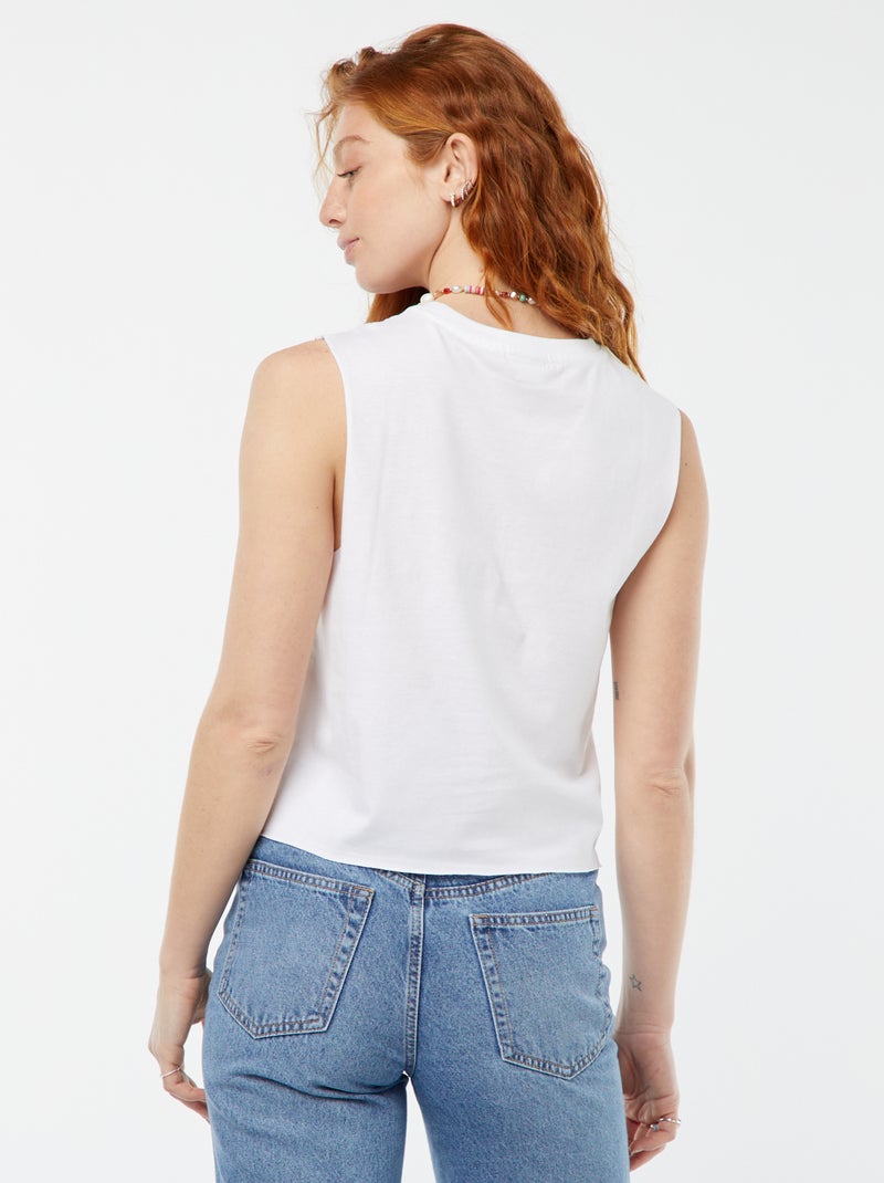 Mouwloos T-shirt 'Stitch' 'Disney' WIT - Kiabi