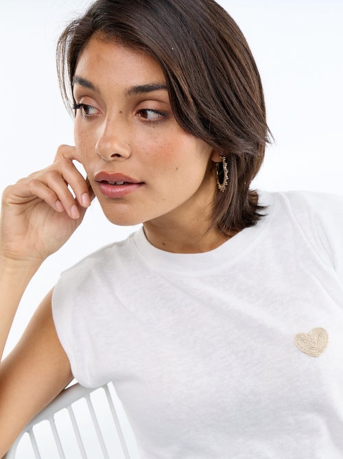 Mouwloos T-shirt van jerseytricot - Kiabi