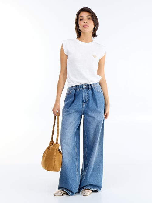 Mouwloos T-shirt van jerseytricot - Kiabi