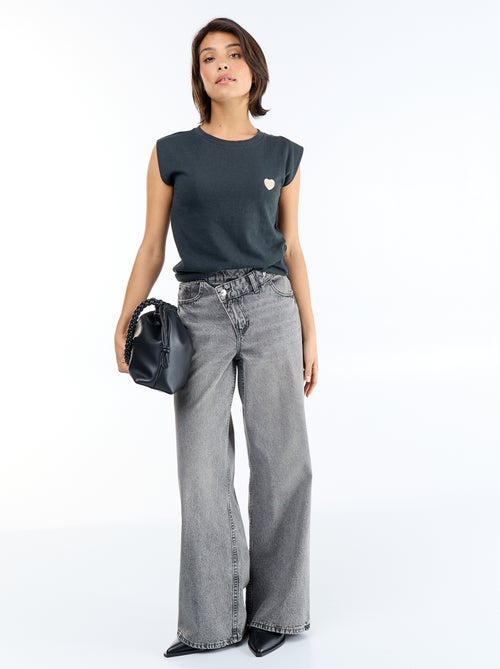 Mouwloos T-shirt van jerseytricot - Kiabi