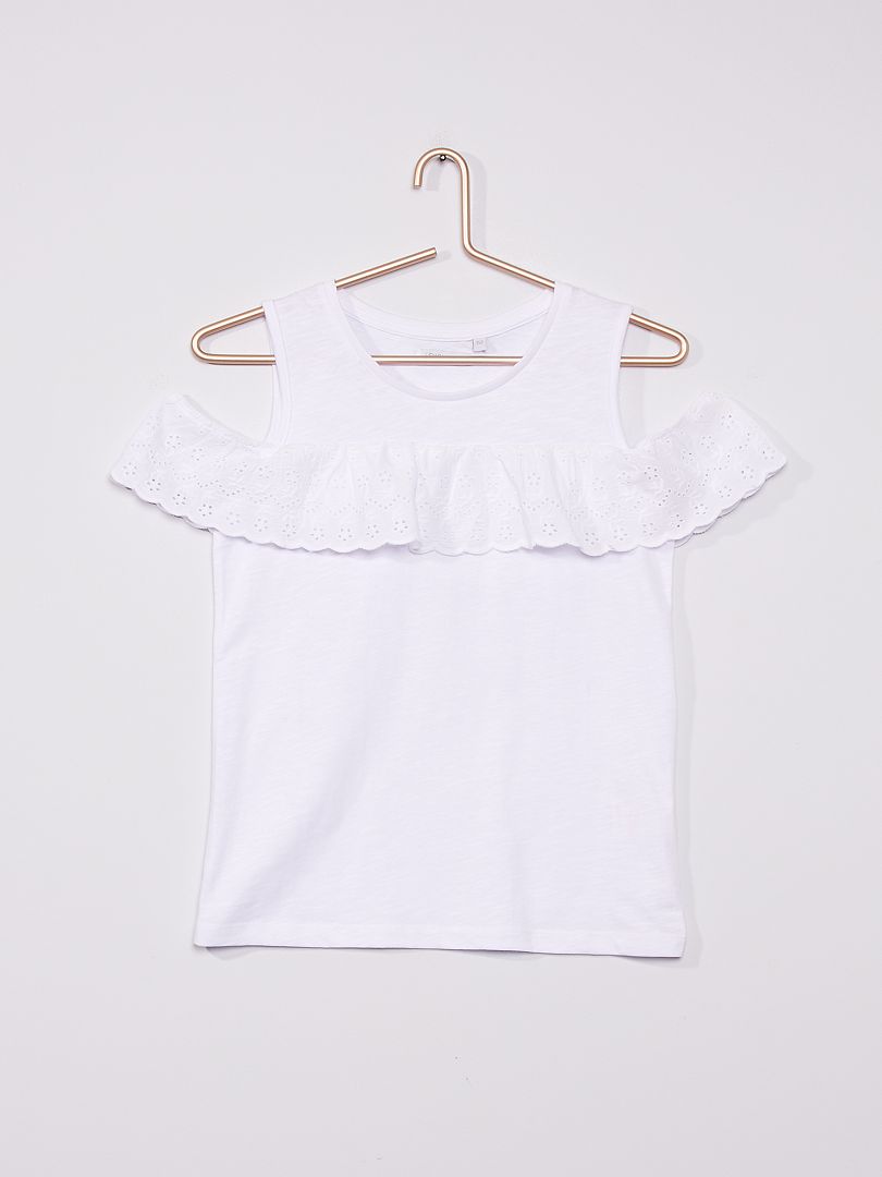 Mouwloos T-shirt wit - Kiabi