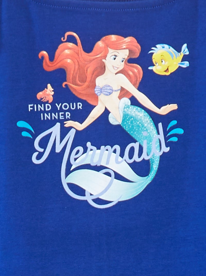 Mouwloos topje met ruchebandjes 'Disney' BLAUW - Kiabi