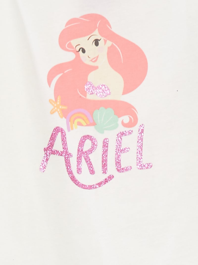 Mouwloos topje met ruchebandjes 'Disney' WIT - Kiabi