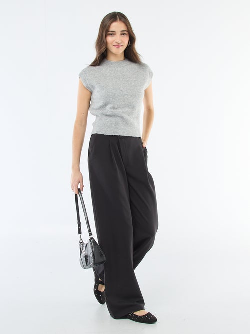 Mouwloos truitje van warm tricot - Kiabi