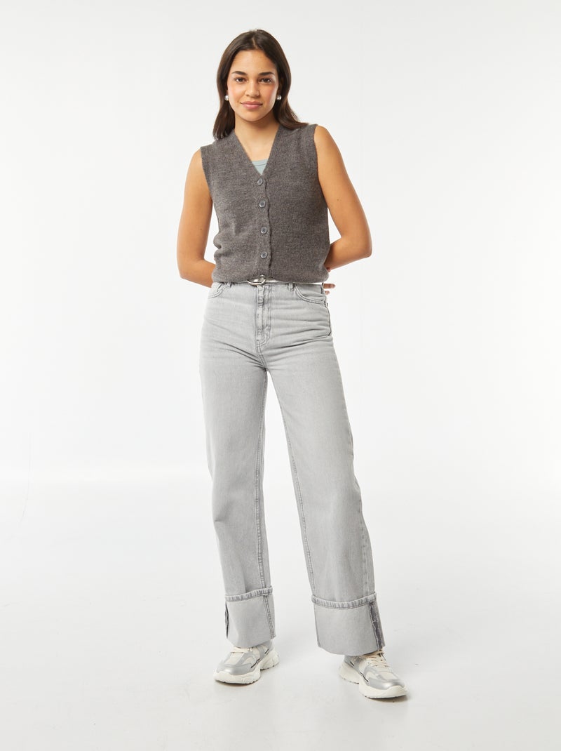 Mouwloos vestje GRIJS - Kiabi