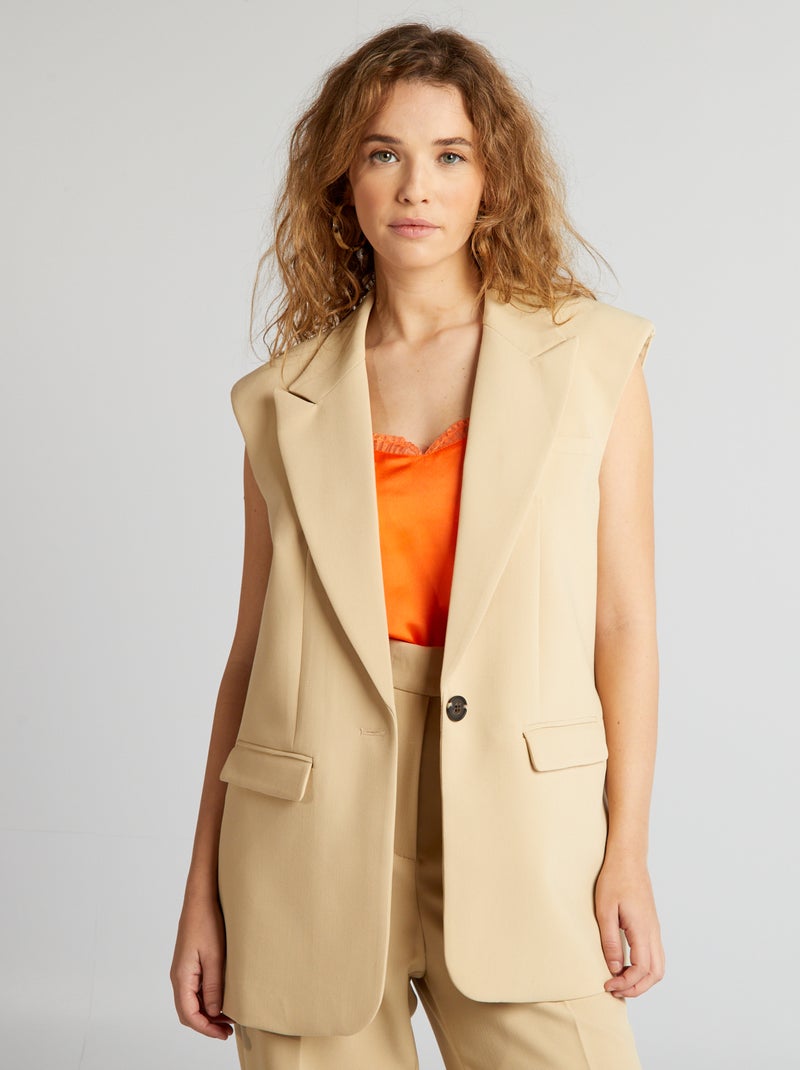 Mouwloze blazer BIEGE - Kiabi