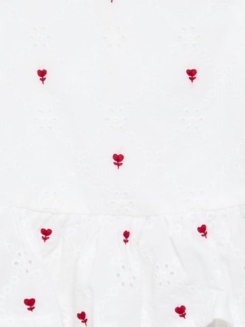 Mouwloze blouse met borduursels - Kiabi