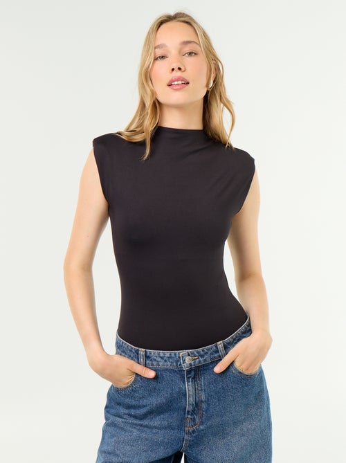 Mouwloze body met schoudervullingen - Kiabi