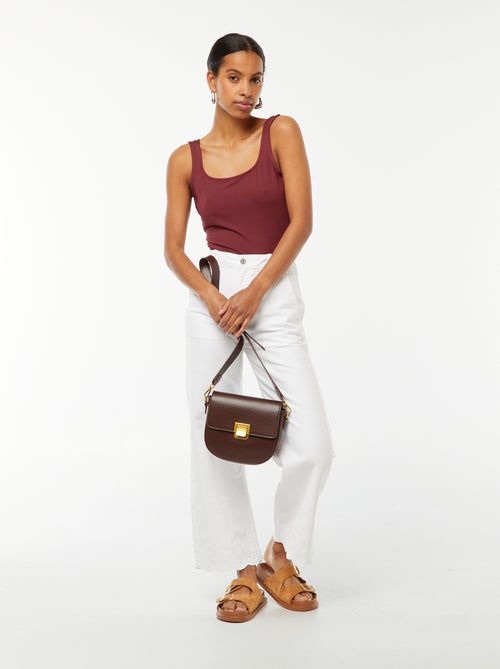 Mouwloze body met vierkante halslijn - Kiabi