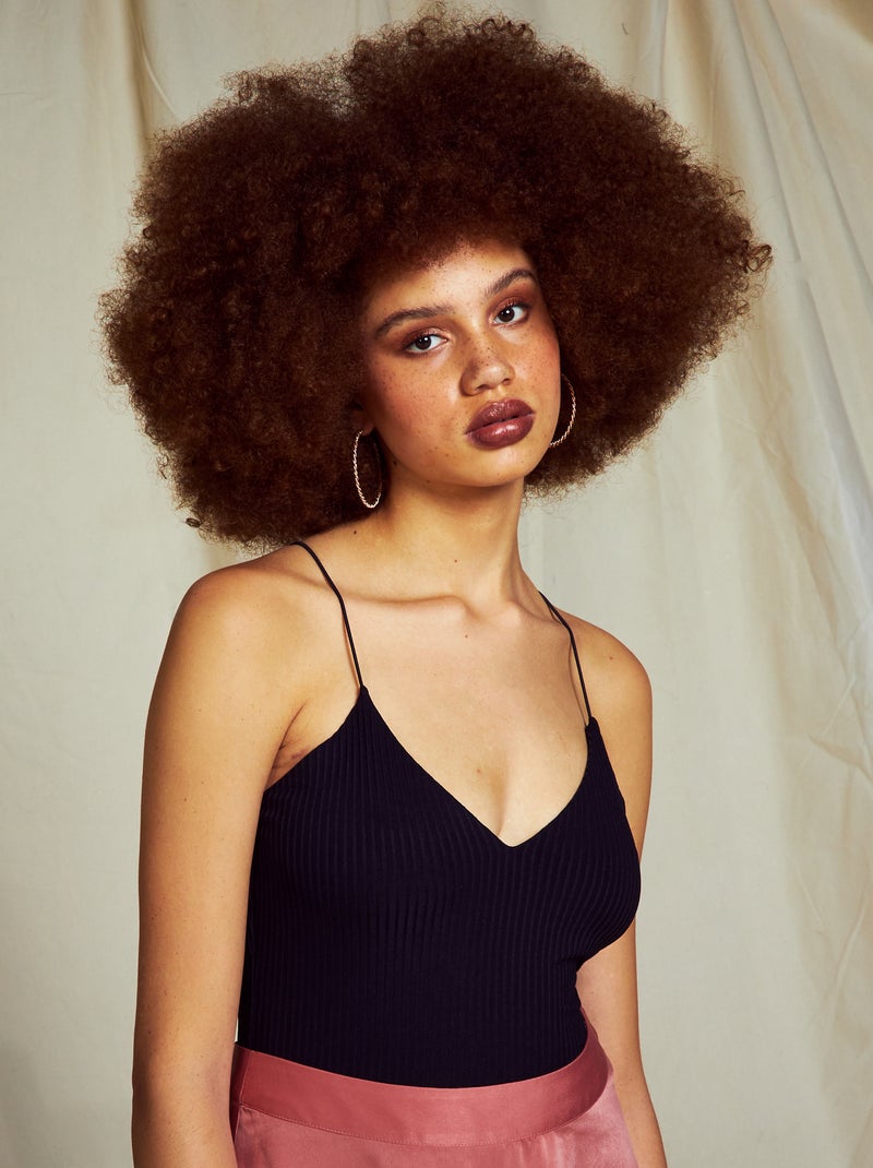 Mouwloze body ZWART - Kiabi