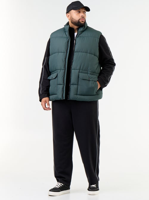 Mouwloze bodywarmer gevoerd met fleece - Kiabi