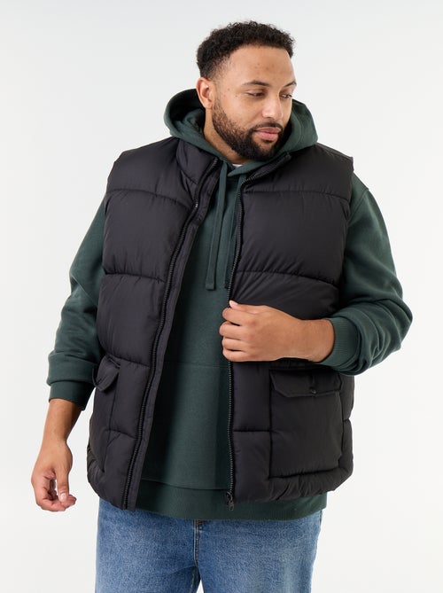 Mouwloze bodywarmer gevoerd met fleece - Kiabi