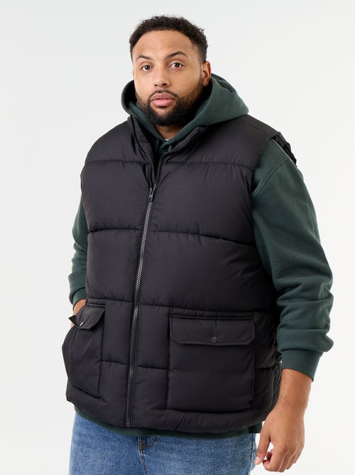Mouwloze bodywarmer gevoerd met fleece - Kiabi