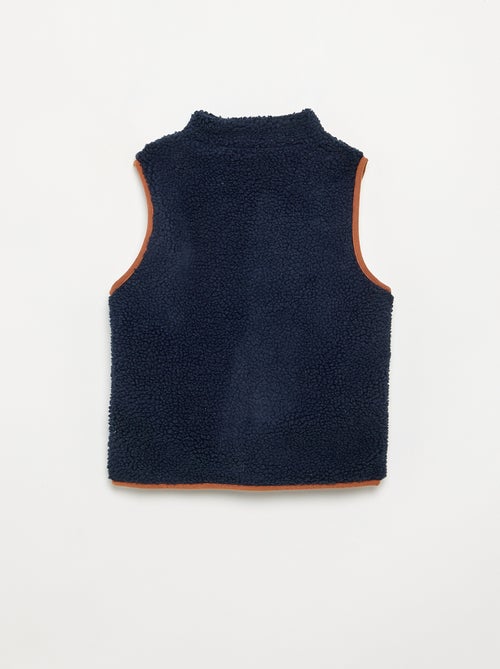 Mouwloze bodywarmer met schapenvachteffect - Kiabi