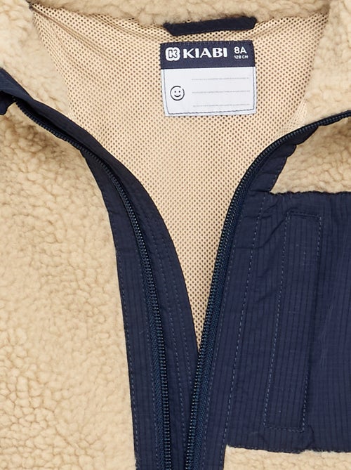 Mouwloze bodywarmer met schapenvachteffect - Kiabi
