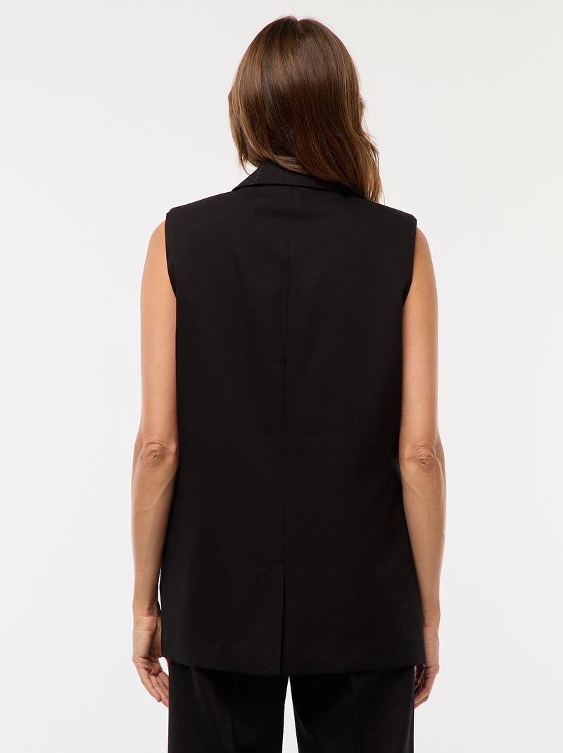 Mouwloze colbert zwart - Kiabi