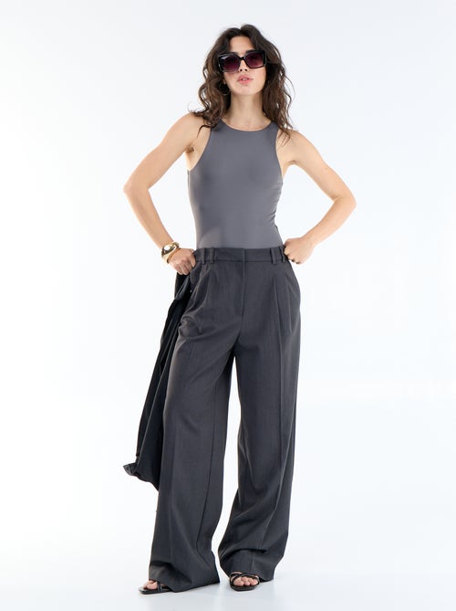 Mouwloze effen body - Kiabi