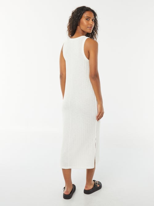 Mouwloze, effen jurk - Kiabi