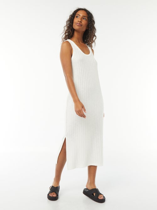 Mouwloze, effen jurk - Kiabi