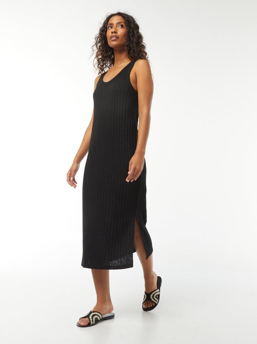 Mouwloze, effen jurk - Kiabi