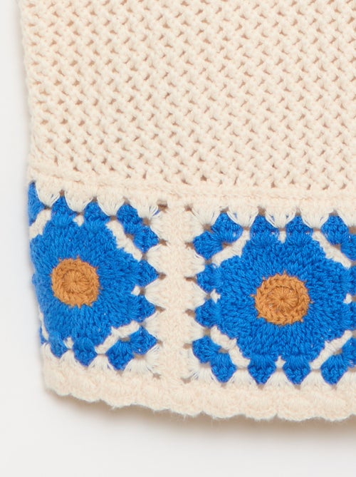 Mouwloze gehaakte top - Kiabi