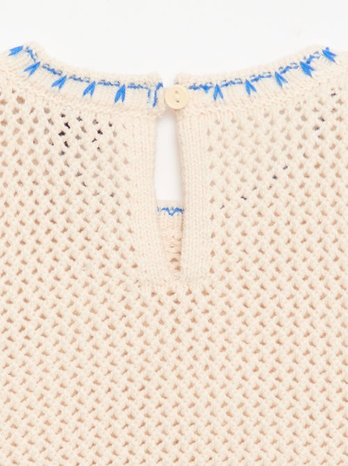 Mouwloze gehaakte top - Kiabi