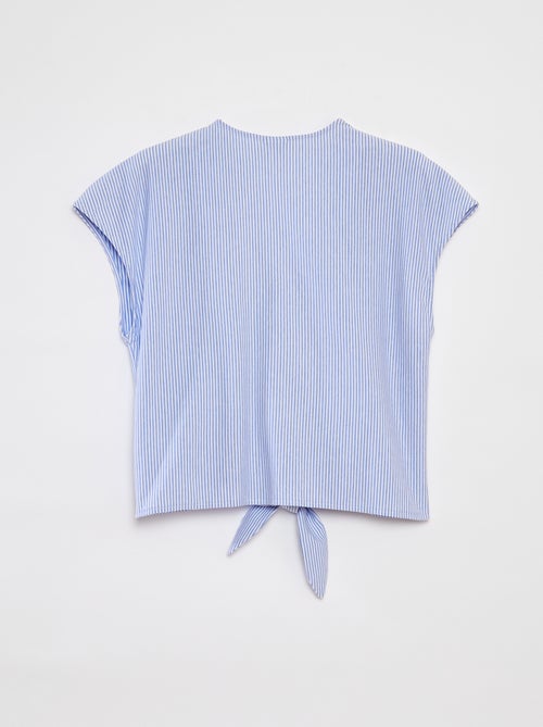 Mouwloze geknoopte top met strikdetail 'JDY' - Kiabi