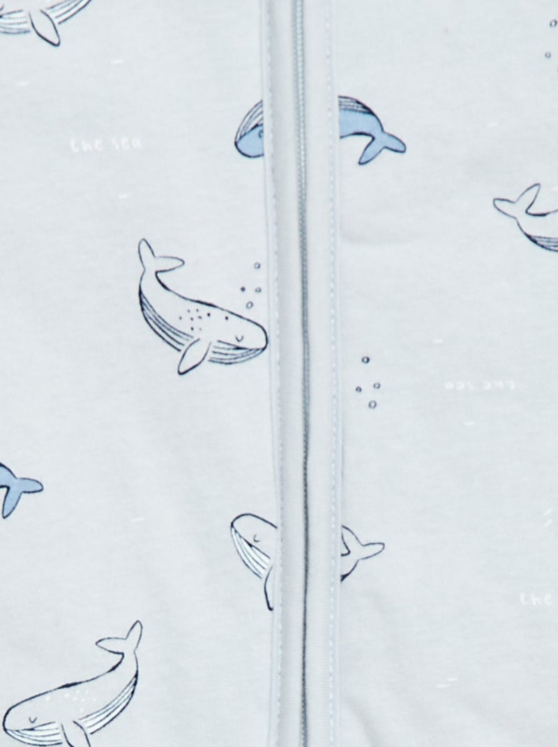 Mouwloze, gewatteerde babyslaapzak, TOG-waarde 2 Blauw - Kiabi