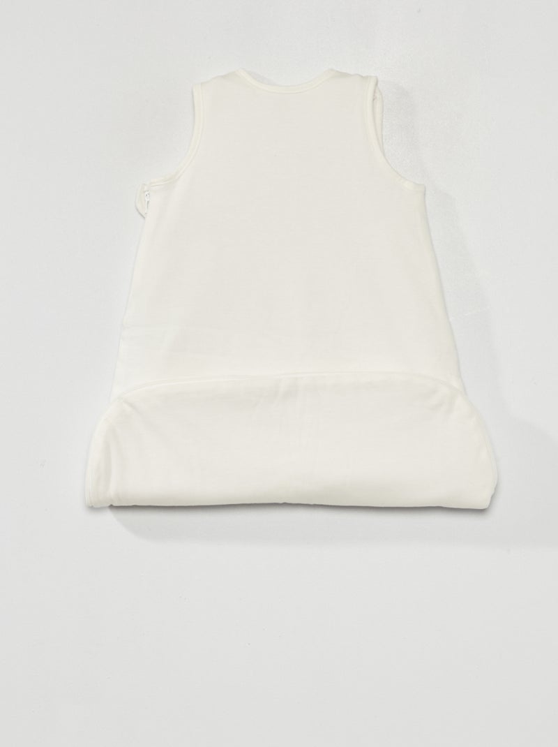 Mouwloze, gewatteerde babyslaapzak, TOG-waarde 2 WIT - Kiabi