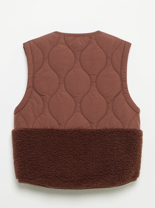 Mouwloze gewatteerde bodywarmer - Kiabi