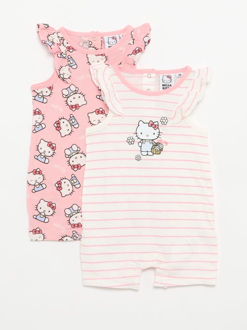 Mouwloze 'Hello Kitty'-romper met ruches - Kiabi