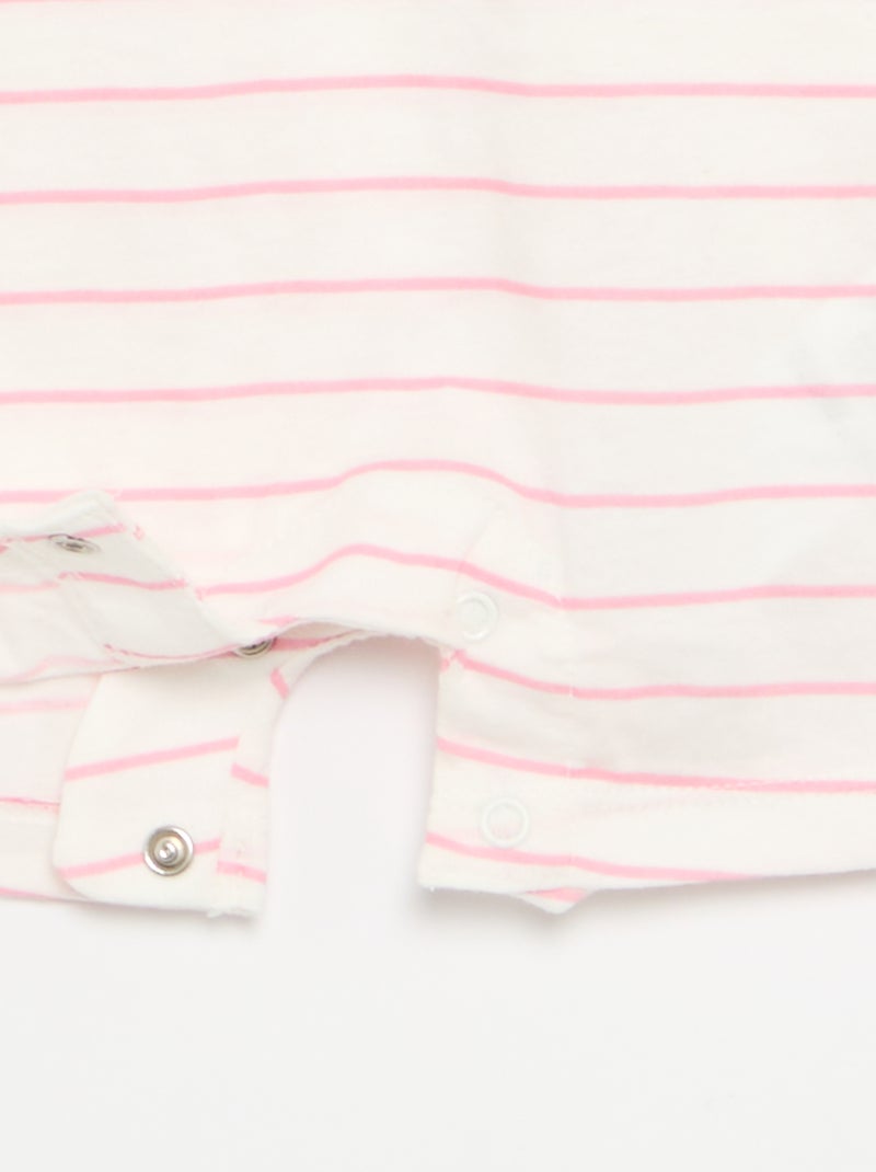 Mouwloze 'Hello Kitty'-romper met ruches Rose - Kiabi