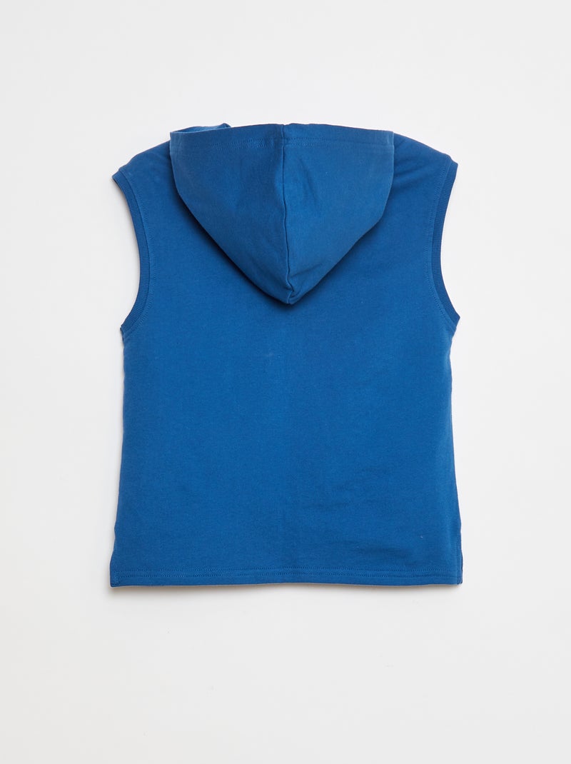 Mouwloze hoodie Blauw - Kiabi