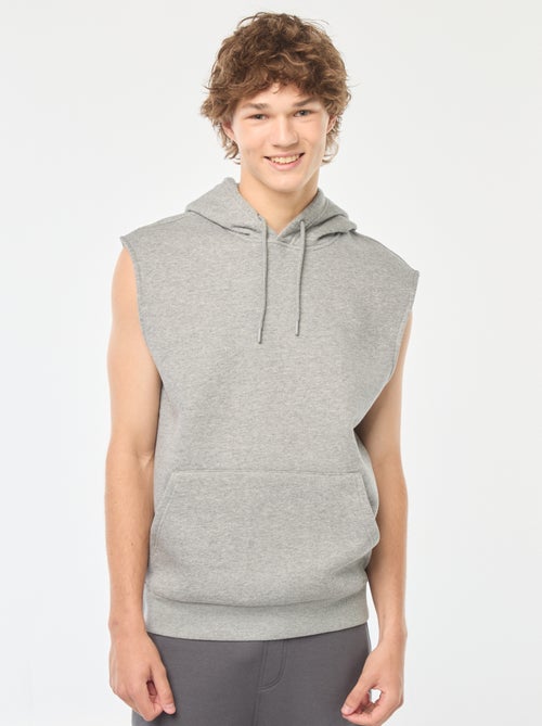 Mouwloze hoodie van warme joggingstof - Kiabi