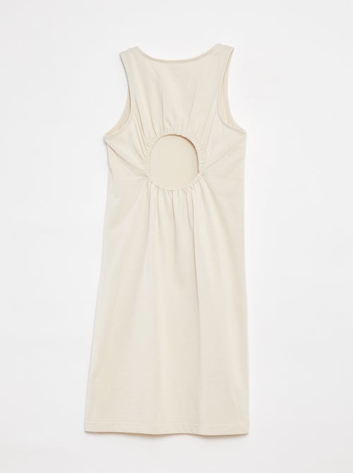 Mouwloze jurk met blote rug - Kiabi