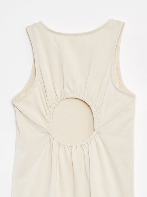 Mouwloze jurk met blote rug - Kiabi
