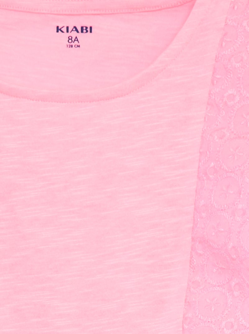 Mouwloze jurk met Engels kant ROSE - Kiabi