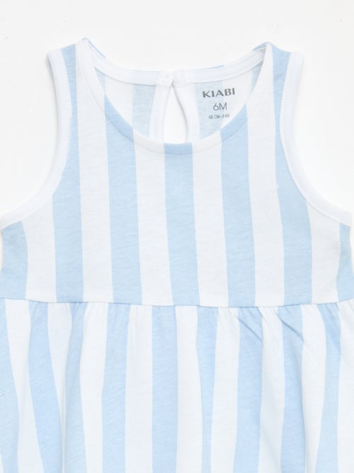 Mouwloze jurk met tekstprint - Kiabi
