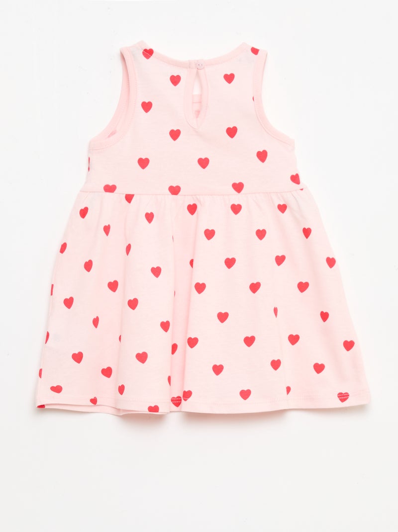 Mouwloze jurk met tekstprint Rose - Kiabi