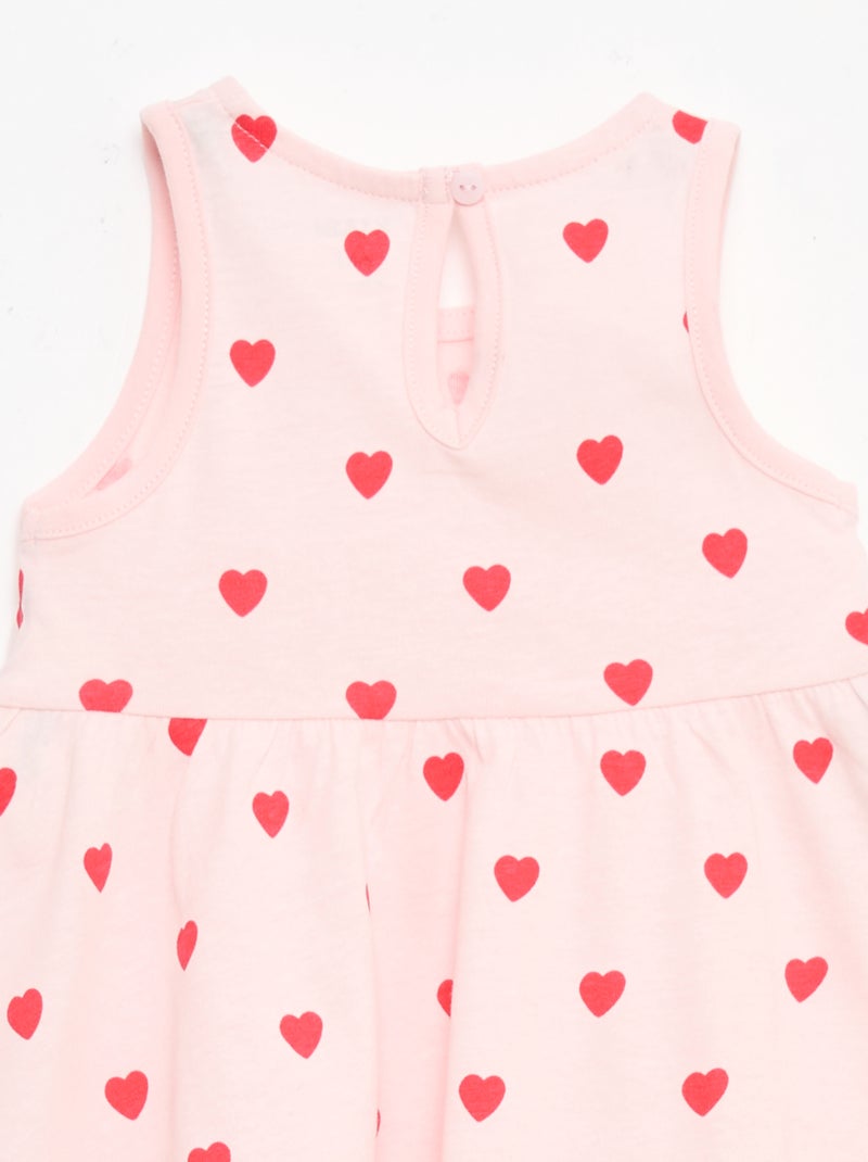 Mouwloze jurk met tekstprint Rose - Kiabi