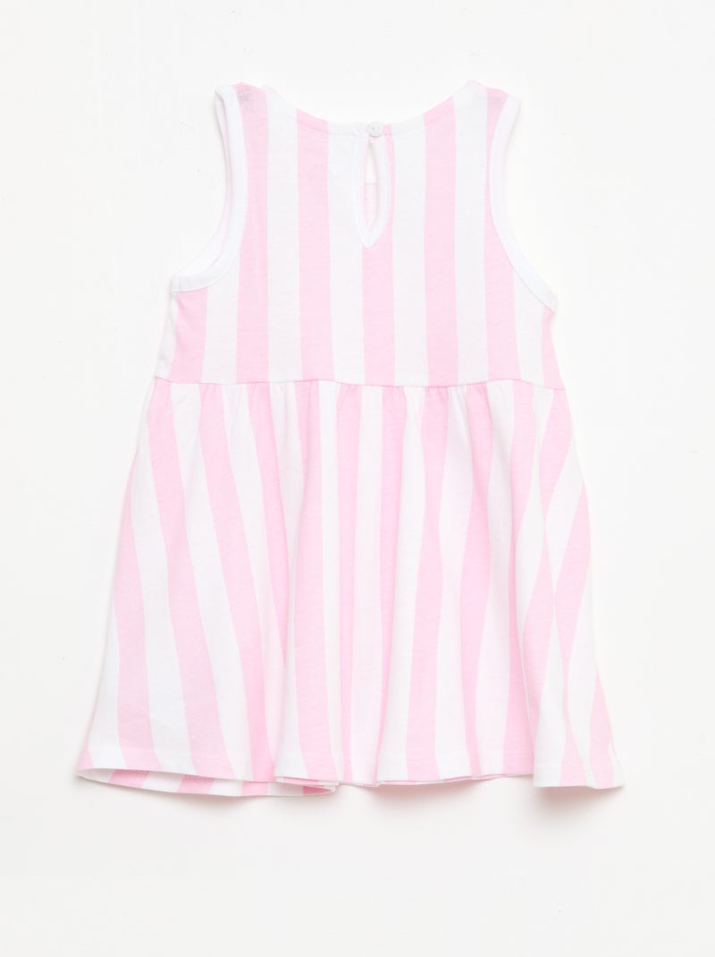Mouwloze jurk met tekstprint Rose - Kiabi