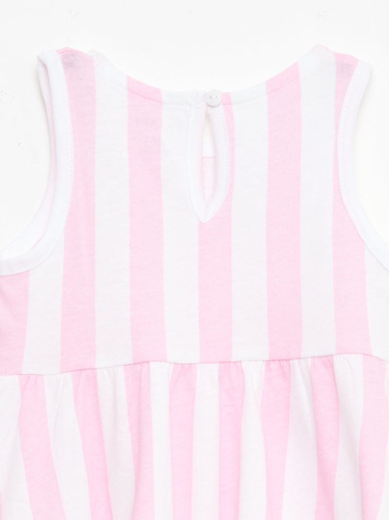 Mouwloze jurk met tekstprint Rose - Kiabi