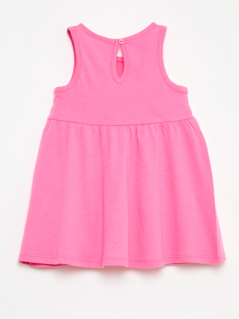 Mouwloze jurk met tekstprint Rose - Kiabi