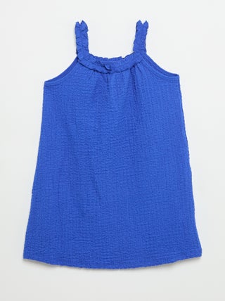 Mouwloze jurk van lichte jerseytricot